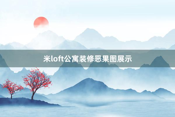 米loft公寓装修恶果图展示